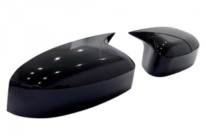 Ford Focus II FL 2008-2012-es modellekkel kompatibilis tükörborítások, fényes fekete BATMAN stílusban - Img 2
