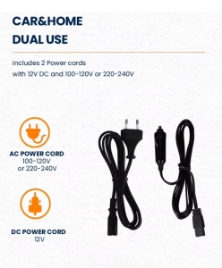 Geanta frigorifica electrica multifunctionala cu functie de incalzire pentru rulota auto, 24L, 12V/220V - Img 8