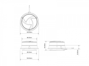 Girofar LED, prindere cu magnet, 19W, 12-24 V, buton on-off, E-Mark - Img 6