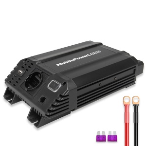 HEYNER PREMIUM L PRO FESZÜLTSÉGVÁLTÓ 600-1200W 12V TÁPELLÉK 230V KIMENET USB-VEL