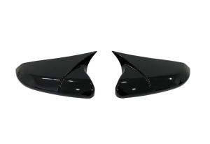 Honda Civic FC5 2016-2021-es modellel kompatibilis tükörborítások, fényes fekete, BATMAN stílusú