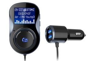 INCARCATOR AUTO 1XUSB QC3.0 SI 1XUSB 2.4A CU BLUETOOTH SI MODULATOR FM - Img 6