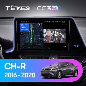 Navigatie Auto Teyes CC3 2K Toyota C-HR 2016-2023 6+128GB 9.5" QLED Octa-core 2Ghz, Android 4G Bluetooth 5.1 DSP - Varianta A - Img 2