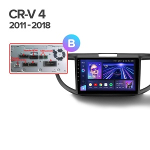 Navigatie Auto Teyes CC4L DTS Honda CR-V 4 2011-2016 6+64GB 9" QLED Qualcomm 2Ghz, Android 4G Bluetooth 5.1 DSP - Varianta A - Img 3