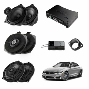 Pachet sistem audio Plug&Play Audison dedicat BMW K4M K4M + Amplificator AP 8.9bit 520W + Conectica dedicata