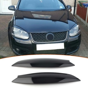 Pleoape Faruri compatibil cu VW Golf 5 V 2003-2009, negru luicos - Img 2