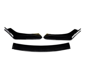 Prelungire bara fata Brabus Design, negru lucios, 3 piese - Img 3
