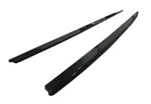 Prelungire praguri laterale compatibile Seat Leon 3 2013-2020 hatchback, negru lucios