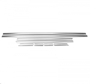 Rozsdamentes acél díszlécek VW Passat B8 2015-2019, 2019-> szedánhoz kompatibilis díszlécekhez - Img 1