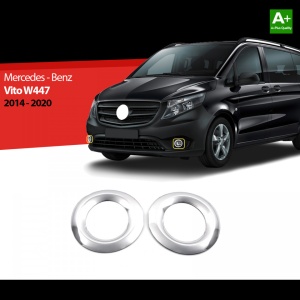 Rozsdamentes acél fényszóró díszlécek Mercedes Vito W447 2014-2020 - Img 2