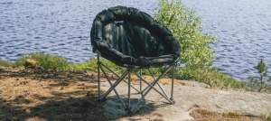 Scaun pliabil pentru camping, plaja, pescuit sau gradina, culoare negru, Outwell Folding Furniture Casilda - Img 7