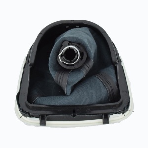 Seat LEON II 2006-2012 modellekhez kompatibilis, fekete műbőr hüvellyel ellátott autós váltógomb, 5 sebességes - Img 3