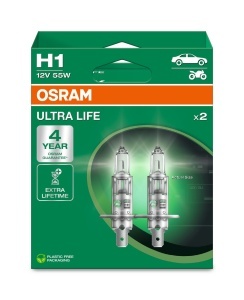 SET 2 BECURI 12V H1 55 W ULTRA LIFE OSRAM - Img 3