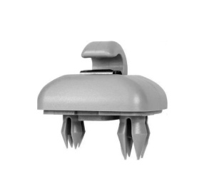 Set 2 cleme parasolar auto, culoare gri, compatibil VW Audi Skoda - Img 7