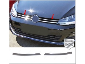 Set 2 ornamente din inox compatibile grila VW Golf 7 VII 2012-2019 comfortline - Img 3