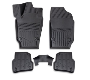 Set covorase auto cauciuc Skoda Fabia I 2000-2007, forma tavita 3D