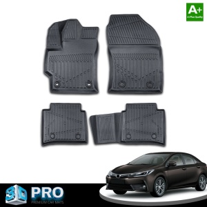 Set covorase auto cauciuc Toyota Corolla 2019->, forma tavita 3D - Img 2