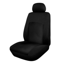 Set huse scaune auto, universale, fata-spate, jacquard, negru cu negru - Img 3