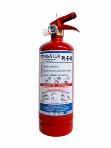 Stingator portabil cu pulbere P1-E40, focar 8A 34B, reincarcabil, cu manometru 1 Kg omologat, valabilitate 5 ani