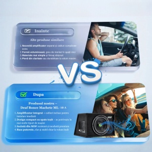 Subwoofer auto activ Deaf Bonce Machete ML10A, 250mm, 250W RMS, Activ - Img 9
