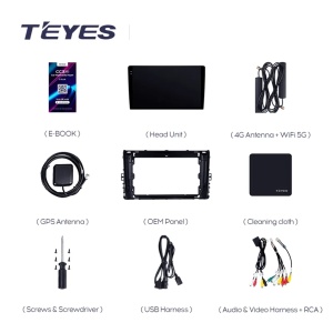 Teyes CC3 autós navigáció 2K 360° Volkswagen Jetta 7 2018-2022 6+128GB 9.5" QLED Octa-core 2Ghz, Android 4G Bluetooth 5.1 DSP - Img 3