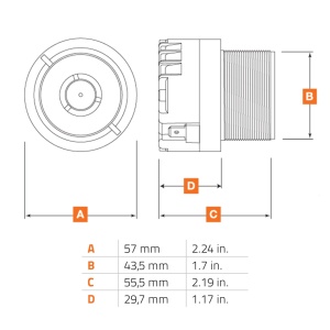 Tweeter Auto Hertz SPL Show ST 25A NEO set componente, 44mm, 100W, 4Ω, set 2 tweetere - Img 6
