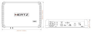 Amplificator Marine Hertz HMD 1 24V, Monobloc, 800W RMS - Img 3