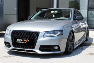 Audi A3 2007-2012 fényes fekete Batman stílusú tükörborítások - Img 3
