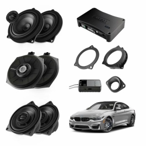Audison Plug&Play audiorendszer csomag BMW K4E X4M A4E modellekhez + AP 8.9bit 520W erősítő + Dedikált csatlakozási lehetőségek