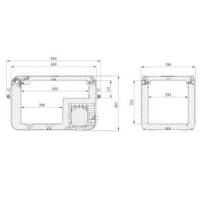 Autós hűtőszekrény kompresszorral Dometic CFX3 35, 12/24/220V, 36 literes - Img 3