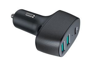 AUTÓS TÖLTŐ 2X USB QC3.0 ÉS 1X USB TYPE-C 42W-TAL - Img 1