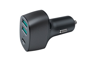 AUTÓS TÖLTŐ 2X USB QC3.0 ÉS 1X USB TYPE-C 42W-TAL - Img 2