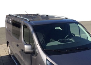 Bare longitudinale Premium compatibil cu Opel Vivaro 2014-2019, caroserie scurta, culoare argintiu - Img 4