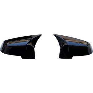 BMW 5-ös széria F10 2010-2013-as modellekkel kompatibilis tükörborítások, fényes fekete Batman stílusban