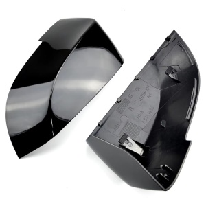 BMW 5-ös széria F10 2014-2017, 7-es széria F01 2013-2015, 6-os széria 2014-2018 modellekkel kompatibilis tükörborítások, fényes fekete M-Design, klipszekkel, az eredeti borítások cseréjére - Img 6