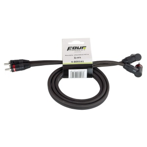 Cablu RCA Four Connect, 4-800161, Basic, 1 METRU, 2 canale - Img 1