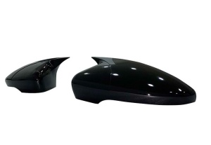 Capace oglinda compatibile cu VW Passat CC 2008-2017 Negru lucios Batman Style - Img 3