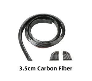Eleron auto universal din cauciuc tip M Carbon Design lungime 150 cm x 3.5 cm latime cu capete din plastic - Img 2