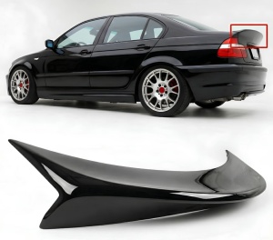 Eleron portbagaj compatibil cu BMW seria 3 E46 1998-2005 sedan, CSL Design, negru lucios - Img 3