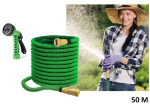 Furtun extensibil de gradina Magic Garden Hose, 10m lungime cand se extinde 50m - Img 2