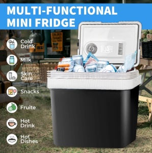 Geanta frigorifica electrica multifunctionala cu functie de incalzire pentru rulota auto, 24L, 12V/220V - Img 5