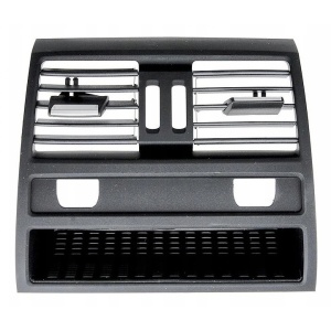 Grila Centrala Ventilatie Spate compatibil cu BMW Seria 5 F10 F11 2010- Negru, pentru vehicule cu incalzire in bancheta scaune