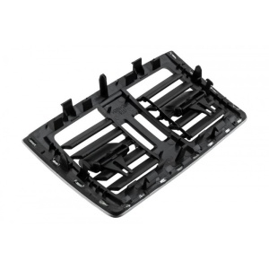 Grila Ventilatie Centrala Spate BMW 3 F30 F31 2011-, Seria 3GT F34 2012-, Seria 4 Grand Coupe F36 2014- spate, negru cu argintiu - Img 3