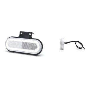 HELYZETJELZŐ LÁMPA LED 1401 W198, 12V-24V, FEHÉR VOLT HELYZETJELZŐ