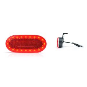 HELYZETJELZŐ LED 1387 W197, 12V-24V, PIROS, HELYZETJELZŐ VAN