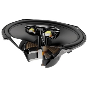 Hertz Cento Pro CPX 690 autós hangszórók, 3-utas koaxiális szett, 6x9 hüvelyk, 120W RMS, 4Ω, 2 hangszóró + rács - Img 3