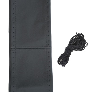HUSA VOLAN CU SNUR PIELE NATURALA NEGRU 42-43 cm - Img 2
