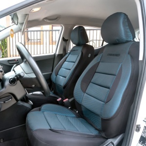 Huse universale premium pentru scaune auto albastru+negru - Img 2