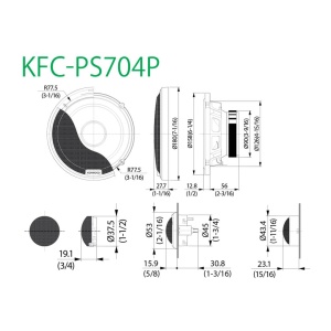 KFC-PS504P DIFUZOARE COMPONENTE KENWOOD DE 13CM, 45W RMS - Img 2