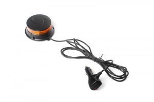 LED forgó jelzőfény, mágneses rögzítés, 19W, 12-24 V, be-ki gomb, E-Mark